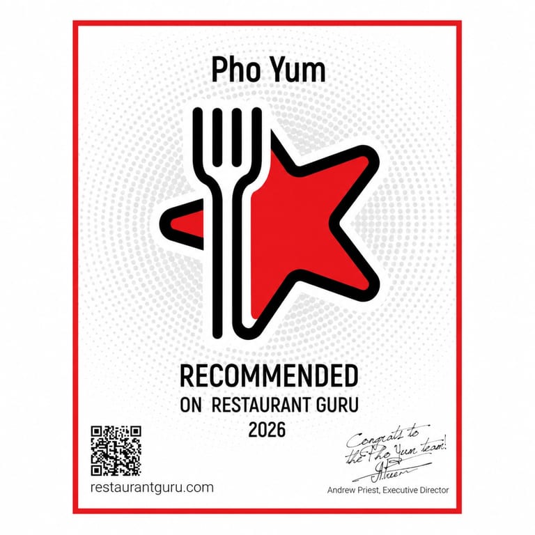 Proudly Recommended by Restaurant Guru 2026